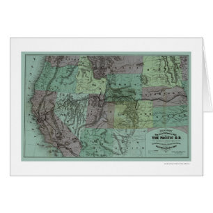 Pazifische Eisenbahn-Karte 1877