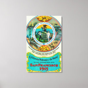 Pazifische internationale Ausstellung 2 Panamas Leinwanddruck