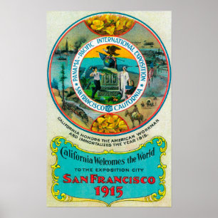 Pazifische internationale Ausstellung 2 Panamas Poster