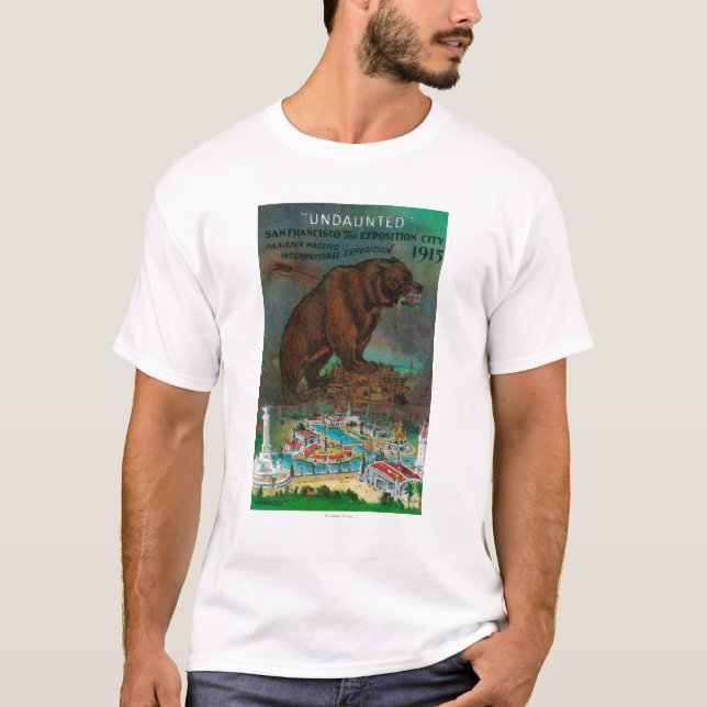 Pazifische internationale Ausstellungs-Anzeige T-Shirt (Vorderseite)