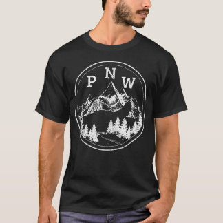 Pazifische Nordwestberge Oregon Washington T-Shirt