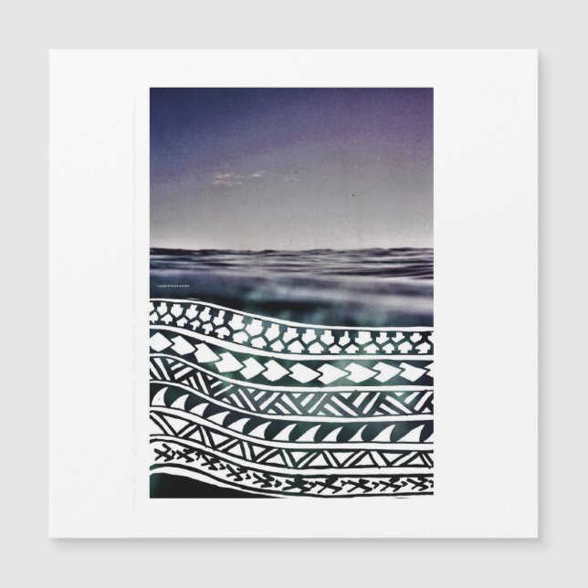 Pazifische Ozeankulturen Magnetkarte (Vorderseite)