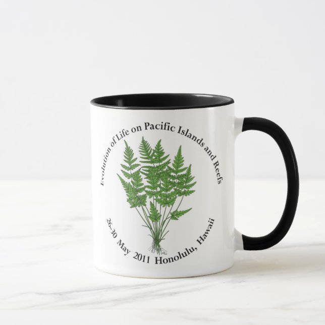 Pazifische Sitzung-DoppelTasse Tasse (Rechts)
