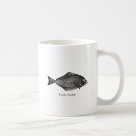 Pazifischer Heilbutt-Logo Kaffeetasse