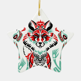 Pazifischer Nordgebürtiger amerikanischer Keramikornament