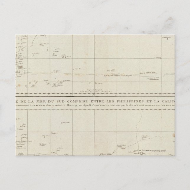Pazifischer Ozean 8 Postkarte (Vorderseite)