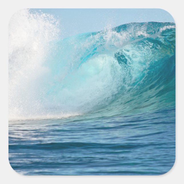 Pazifischer Ozean Big Wave Break Aufkleber (Vorderseite)