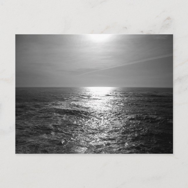 Pazifischer Ozean in monochromen Postkarten (Vorderseite)