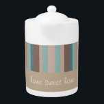 Pazifischer Ozean Streifen<br><div class="desc">Wir feiern den Pazifischen Ozean in diesem lustigen Trendy Stripes-Muster - mit Farben vom Strand. Sand, Ozeanblau Wir haben alle in diesem Design verwendeten Bilder individuell verlassen - Sie können mit ihnen nach Herzenslust spielen - Klicken Sie auf den orangen 'CustomizeThis' Button und markieren Sie das gewollt Bild, um es...</div>