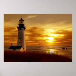Pazifischer Sonnenuntergang Poster