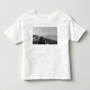 Pazifischer Strand, WA - Zeichen-Meilen zur China Kleinkind T-shirt