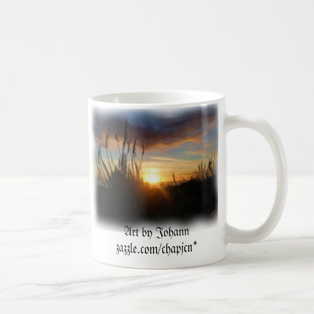 Pazifischer Waldungs-Sonnenuntergang Kaffeetasse (Rechts)