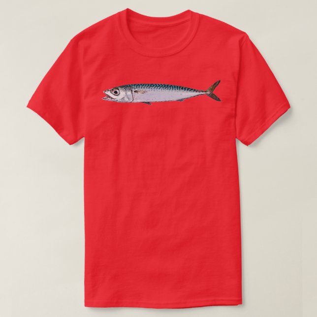 Pazifisches Chub-Makerel-Farbdesign T-Shirt (Design vorne)