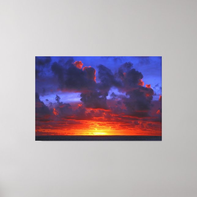 PAZIFISCHES SONNENFEUER 40x60 Leinwanddruck (Vorderseite)