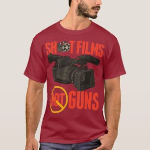 Pazifist Schießt Filme Keine Waffen Filmemacher Re T-Shirt