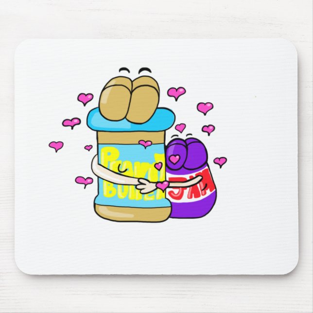 Pb&j Bestfreinds Grafik Mousepad (Vorne)