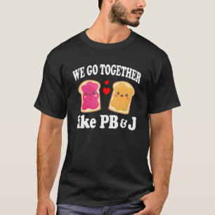 Pb&j Halloween Valentinstag Matching Couples Co T-Shirt