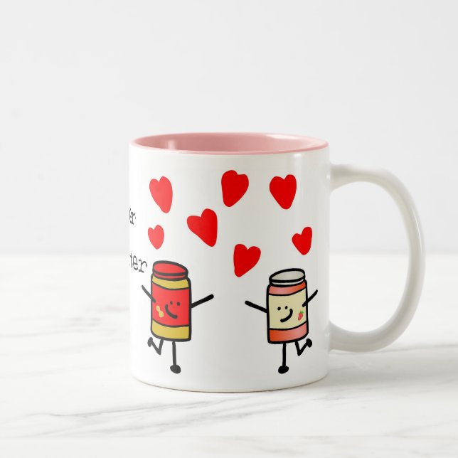 "PB&J Liebe-" Tasse (Rechts)