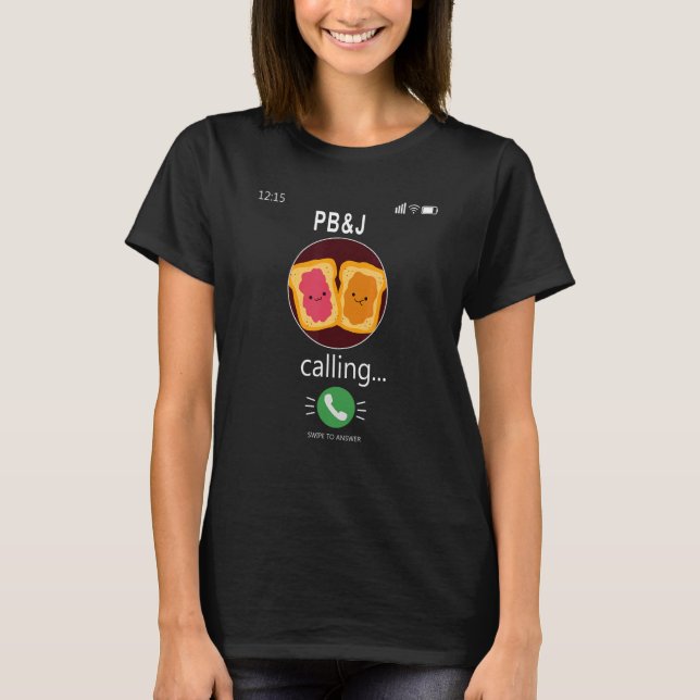 Pb&j nennt das Handy Peanut Butter & Jell T-Shirt (Vorderseite)