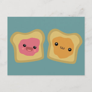 PB&J Toast Postkarte