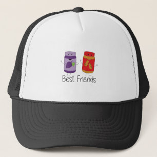 PB und J Best Friends Pb und J BESTE FREUNDIN Zeic Truckerkappe