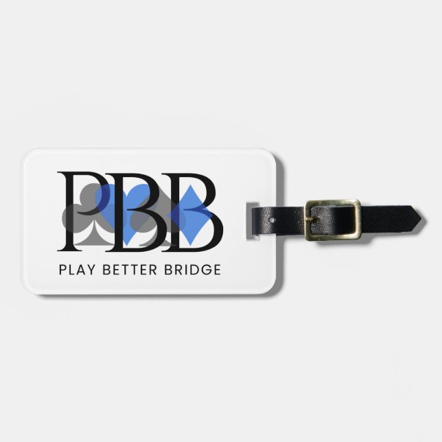 PBB-Gepäckanhänger - Blau Gepäckanhänger (Vorderseite horizontal)