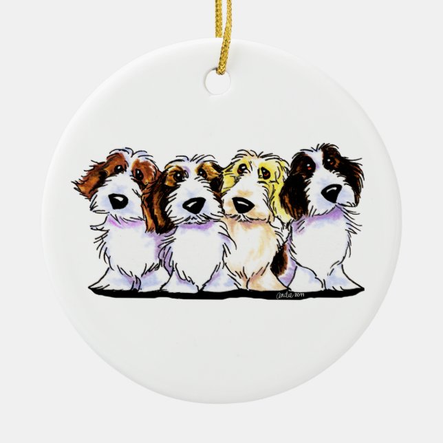 PBGV Pals Pal Name Personalisiert Keramik Ornament (Vorne)