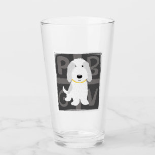 PBGV Petit Basset Griffon Vendeen Cartoon Dog Glas