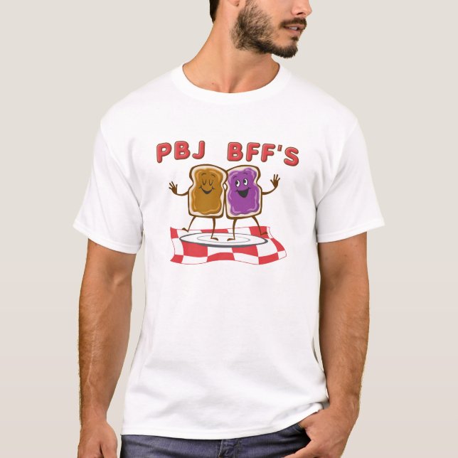 PBJ BESTE FREUNDIN lustiger T - Shirt (Vorderseite)