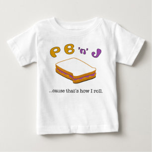 PBJ langes Hülsen-Mädchent-stück Baby T-shirt