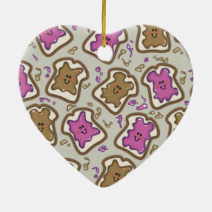 PBJ Sandwich Keramikornament