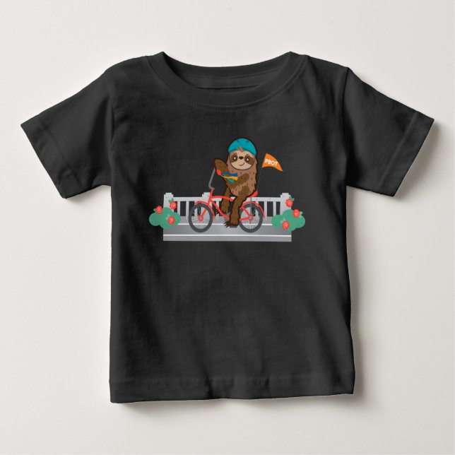 PBOT Sloth Bike Babytee Baby T-shirt (Vorderseite)
