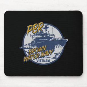 Pbr Patrol Boat River Brown Water Vietnam Veteran Mousepad