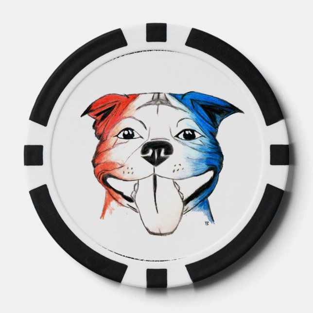 PBR Pit Bull Poker Chip Set (Vorderseite)