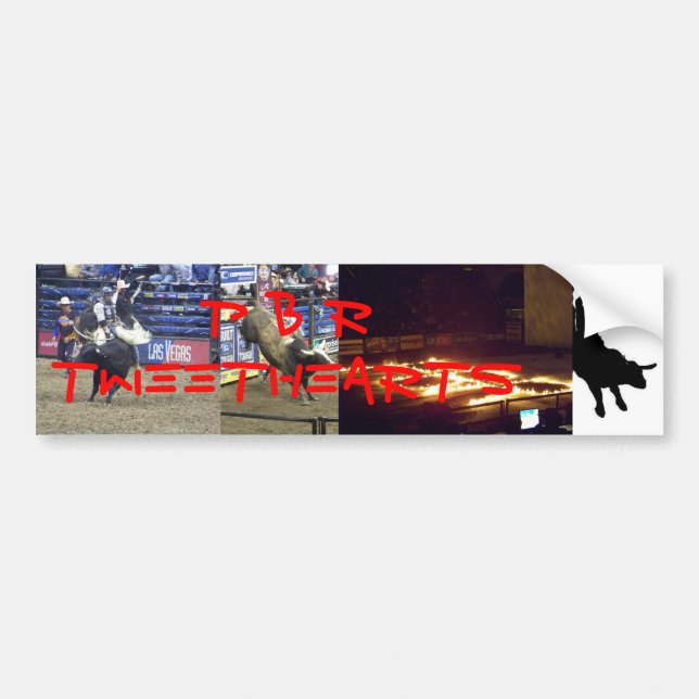 PBR Tweethearts Autoaufkleber (Vorne)