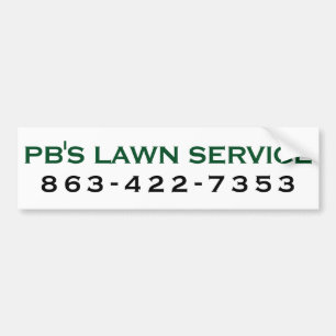 PB's Lawn Service Autoaufkleber
