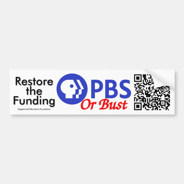 PBS- oder Bust-Autoaufkleber Autoaufkleber (Vorne)