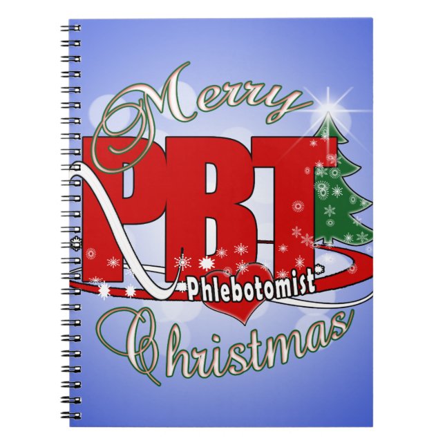 PBT CHRISTMAS PHLEBOTOMISTISCHES LABOR NOTIZBLOCK (Vorderseite)
