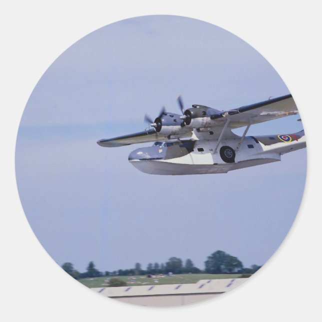 PBY, 5A Catalina, Erkundungsflotte des Zweiten Wel Runder Aufkleber (Vorderseite)