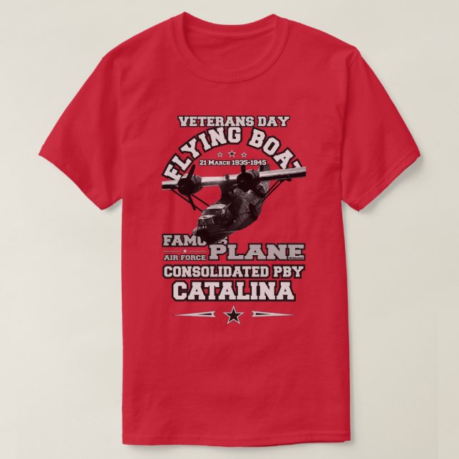 PBY Catalina Angelboot T-Shirt (Design vorne)