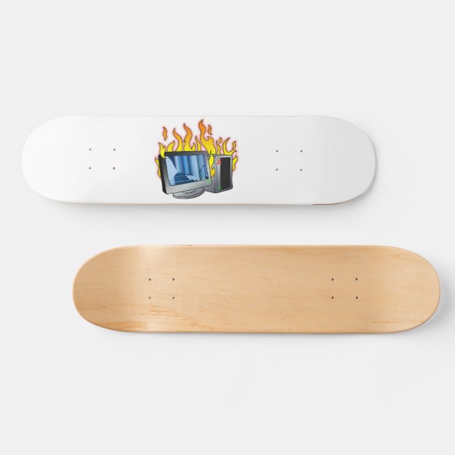 PC-Brandschutztafel Skateboard (Horizontal)