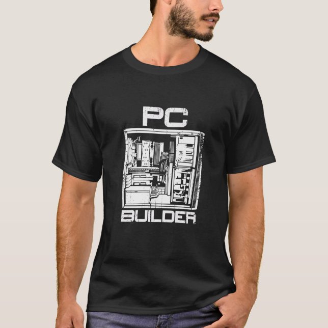 PC Builder Computer Expert Information Technology T-Shirt (Vorderseite)