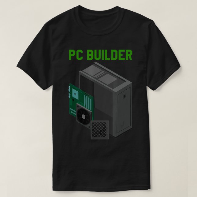 PC Builder Computer-Informationstechnologie T-Shirt (Design vorne)