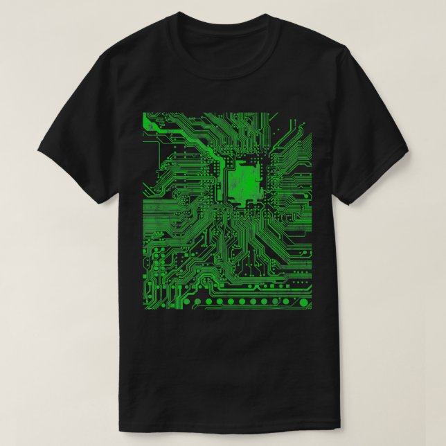 PC-Chip-Mainboard CPU-Kernprogramm Ner T-Shirt (Design vorne)