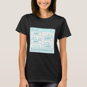 PC-Computer-Geek-Nerd-Cool-Gamer-Junge, der Ska li T-Shirt