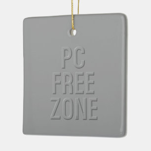 PC Free Zone Grau Keramik Quadrat Ornament
