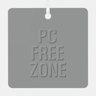 PC Free Zone Grau-Metal-Quadrat-Ornament Ornament Aus Metall