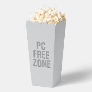 PC Free Zone graue Popcorn Boxen Geschenkschachtel
