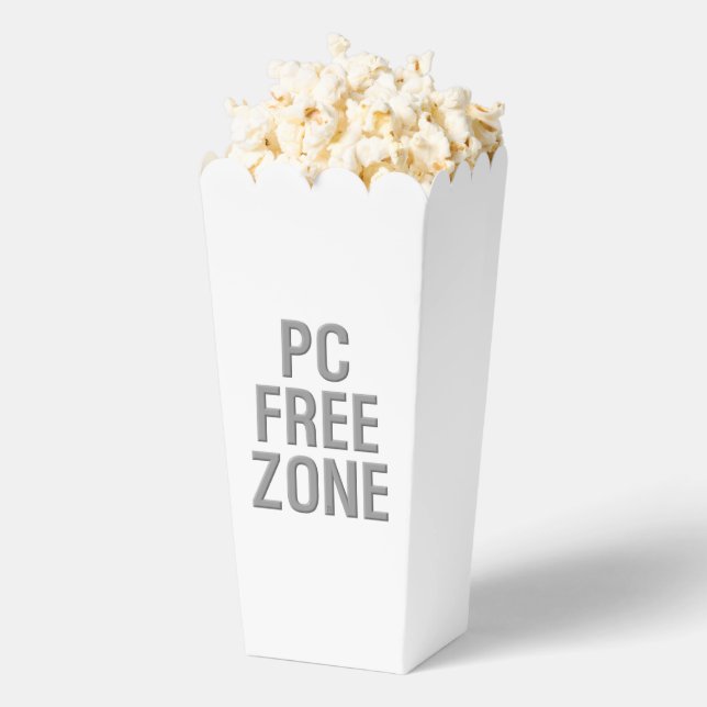 PC Free Zone weiße Popcornboxen Geschenkschachtel (Geplatzt)