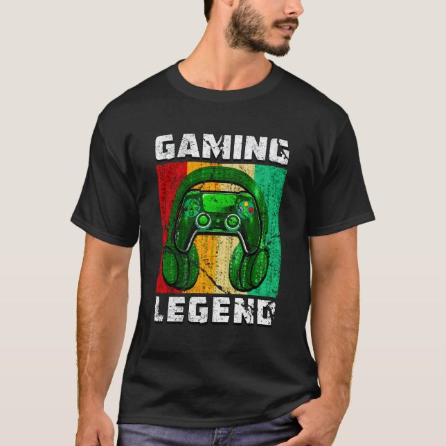 PC Gaming Legend Son Brother Video Games N Gamer T-Shirt (Vorderseite)